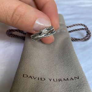 David Yurman X Collection Ring with Diamonds